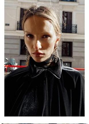 Бархатный бамбер куртка zara 10