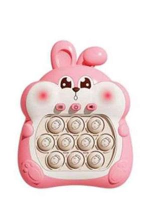 Игра зайка розовый 15см звук и свет 469-28-30 тм metr