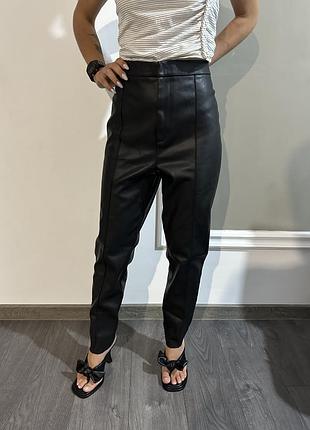 Брюки жіночі еко-шкіра primark l/xl