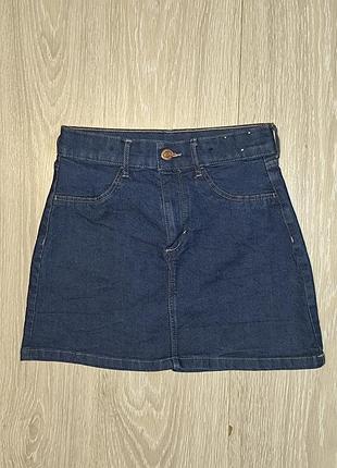 Джинсовая юбка от h&amp;m на 9-10 лет