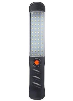 Аккумуляторный фонарь led лампа usb с магнитом и крючком pc 048