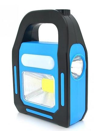 Ручний світлодіодний акумуляторний ліхтар hurry bolt hb 9707 led із сонячною батареєю