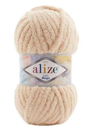 Пряжа softy mega 310 5шт/уп карамель 100% микрополиэстер 100г 70м тм alize