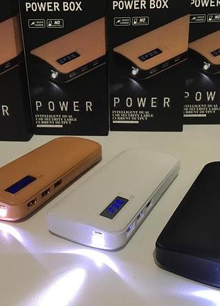 Внешний аккумулятор power bank повербанк pc48 30000 mah на 3 usb с фонариком