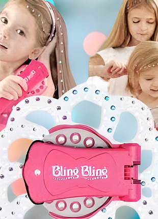 Игровой набор для юного стилиста. набор стразы для волос bling bling стайлер для украшения стразами