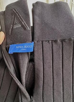 Вʼязаний светр-водолазка з логотипом nina ricci, nina ricci з вишитим логотипом nina