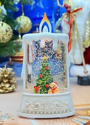 Новорічний музичний нічник-світильник xmas wdl 23005c