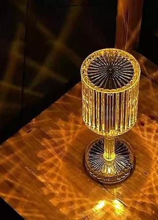 Настольная хрустальная лампа diamond-2