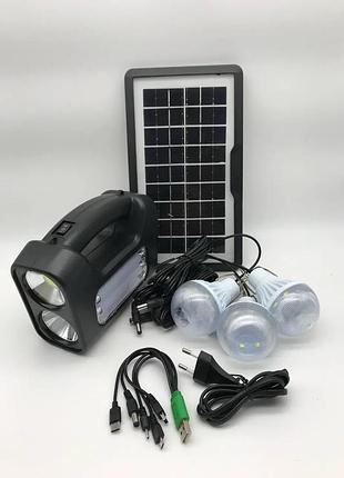 Фонарь solar lighting system gd-8017-4 (dc 5v 0.5a/ 6v 4.5ah lead-acid)
