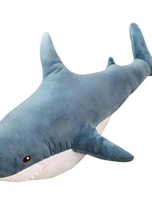 Акула 40 см baby shark м'яка плюшева іграшка обнімашка для сну подушка