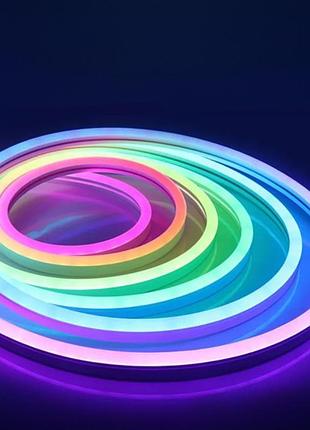 Светодиодная неоновая usb лента с bluetooth rgb 5м