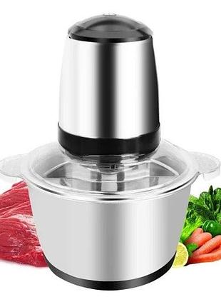 Блендер с двухъярусным лезвием mixer stainless 1.8 л