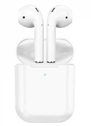 Бездротові навушники bluetooth borofone bw25 в кейсі з сенсорним керуванням білі