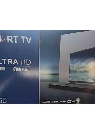 Телевизор smart tv s55- bluetooth; dv3: s2,t2,t/c; 14android; wifi