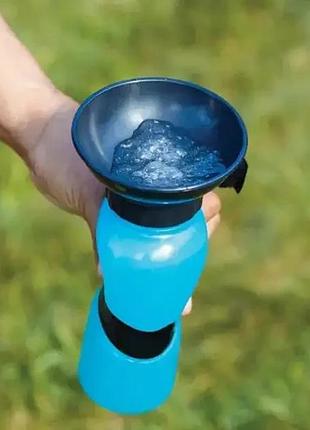 Поїлка для собак aqua dog поїльник переносна для собак 550 мл пляшка поїльник для собак поїльник дорожній prd