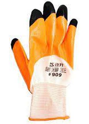 Робочі рукавички з покриттям n513a orange