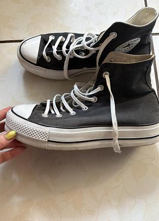 Кеди жіночі converse чорні 3