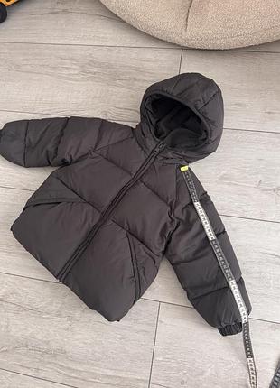 Пуховик дитячий zara графіт р.104