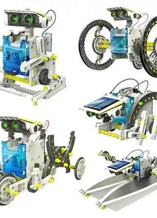 Конструктор робот на сонячних батареях solar robot 14 в 1