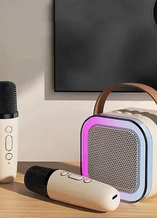 Міні-дитяче караоке з двома бездротовими мікрофонами та rgb підсвічуванням k120