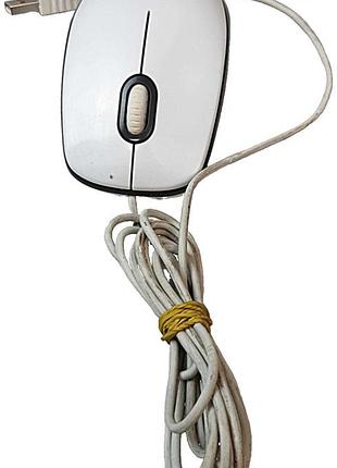 Мышь компьютерная б/у logitech mouse m100 white usb