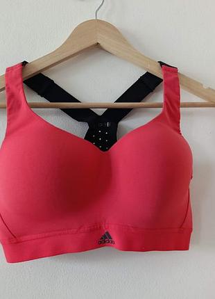 Жіночий спортивний топ adidas кораловий