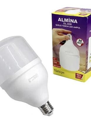 Акумуляторна лампа e27 almina dl-030 30w аварійна