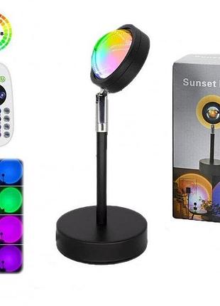 Лампа сансет sunset lamp 1.0 rgb 16 цветов с пультом