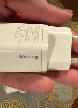 Зарядний пристрій baseus 20w 2