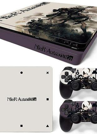 Наклейка на ps4 slim «nier:automata»