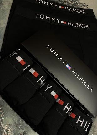 Боксеры трусы мужские tommy hilfiger 5 шт набор в подарочной упаковке чоловічі труси боксери exz0 xxxl