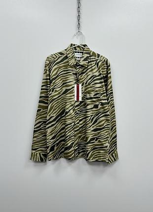 Крута сорочка lindbergh white freedom of movement superflex shirt jungle camo green