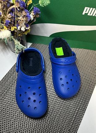 Оригінальні шльопанці crocs з хутром new