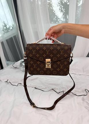 Женская сумка премиум 
pochette metis monogram brown 6