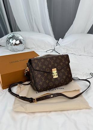 Женская сумка премиум 
pochette metis monogram brown 2