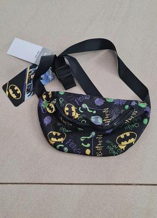 Бананка унісекс batman чорна з принтом
