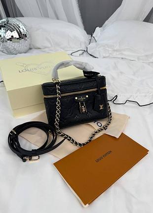 Женская сумка премиум vanity pm monogram black leather 3