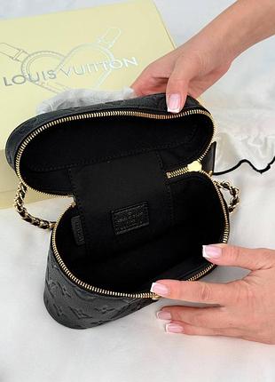 Женская сумка премиум vanity pm monogram black leather 6