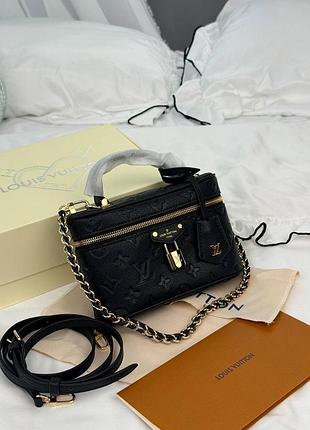 Женская сумка премиум vanity pm monogram black leather 9