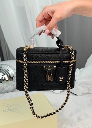 Женская сумка премиум vanity pm monogram black leather 5