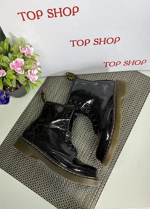 Оригинальные ботинки кожаные лакированные dr.martens 7