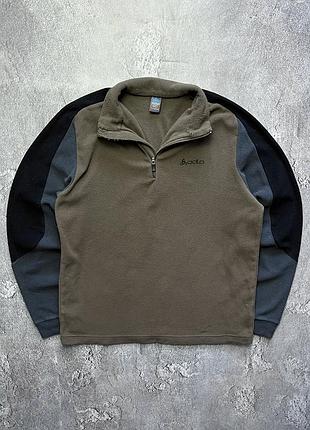 Vintage винтажная флисовая кофта odlo одло big logo большой логотип outdoor аутдор size l размер л