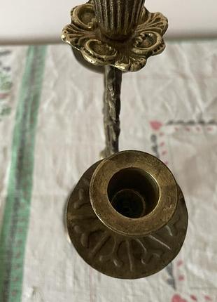 Підсвічник бронзовий на три свічки 6