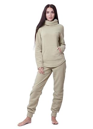 Женский флисовый костюм фисташковый, xl