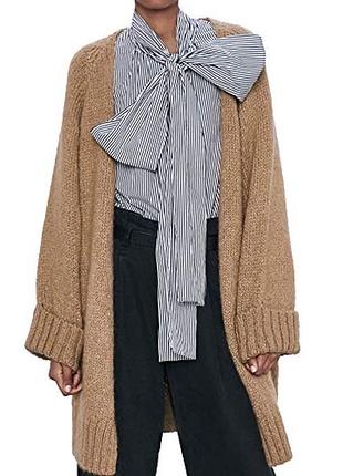 Объемная кофта оверсайз кардиган zara размер m-l