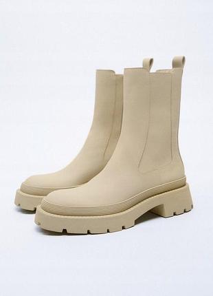 Прорезиненные сапоги zara