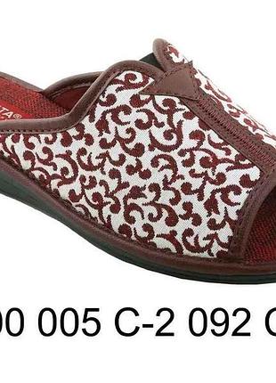 Капцi р.38 кімнатні жін. арт.1-100 005 с-2 092 с-30 тм belsta