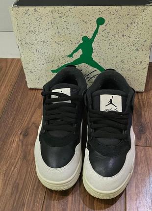 Кросівки air jordan 4 rm "black light bone"к 3