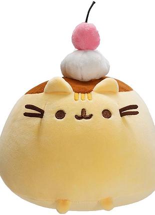 Іграшка пушин кет із вишенькою pusheen cat — м'яка іграшка для дітей (l_13897)