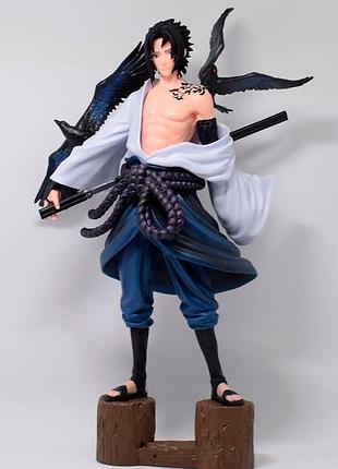 Игрушка саске учиха с вороном - реалистичная фигурка из naruto для детей (l_10070)